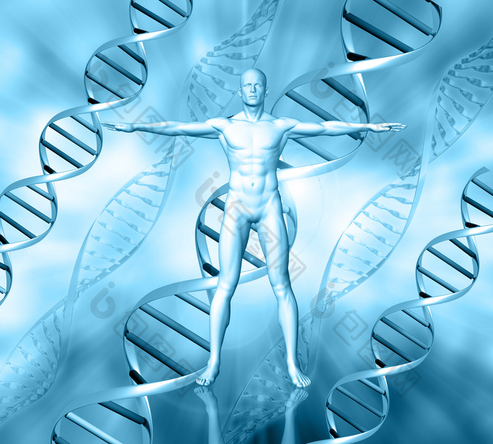 3D微生物学DNA链