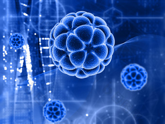 3d医疗球星花瓣病毒<strong>细胞</strong>图