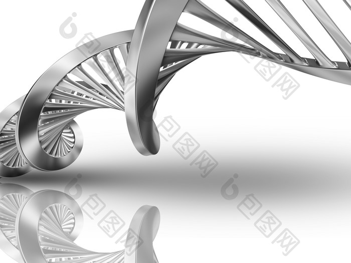 银色DNA细胞摄影图