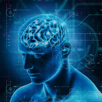 3d医疗人类大脑科技渲染图