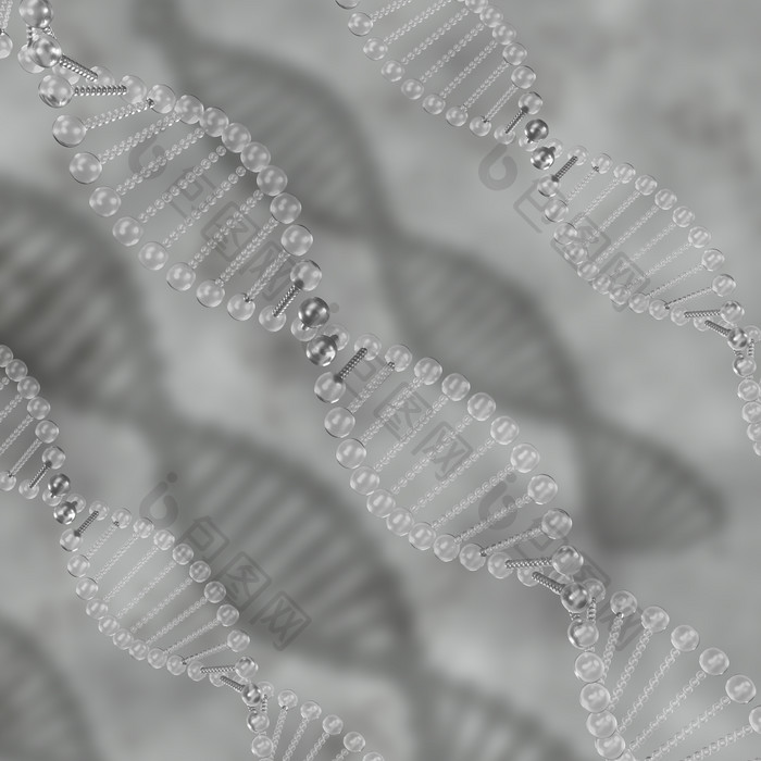 3d医疗DNA链科技渲染图