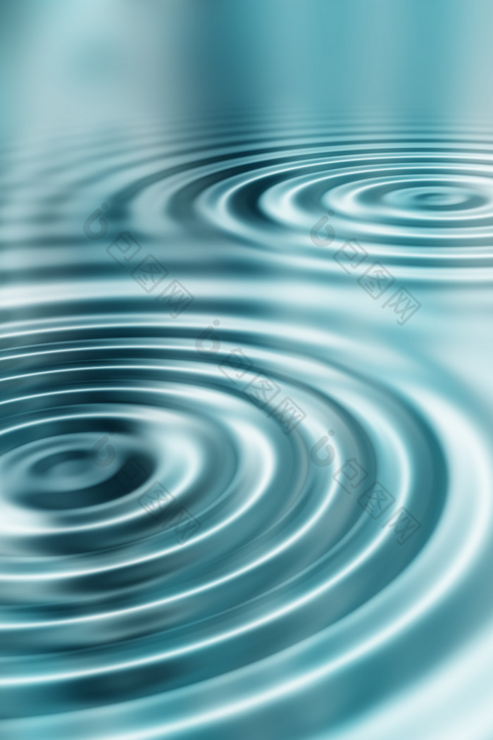水面圆形水纹摄影图