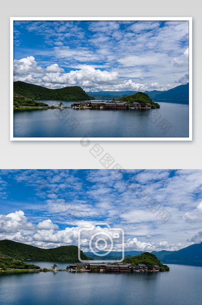 国庆旅游云南泸沽湖里格岛摄影图片图片