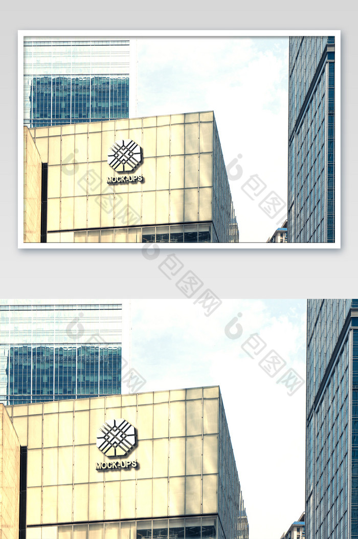 成都地标商业中心建筑金属字标志图片图片
