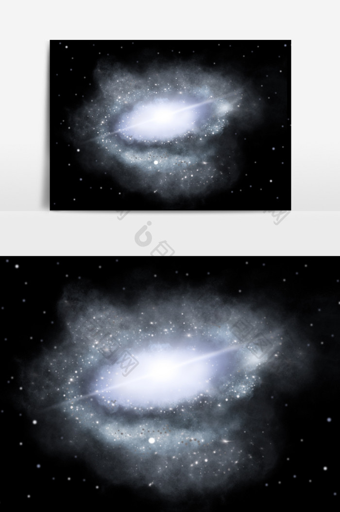 银河系星云科幻背景