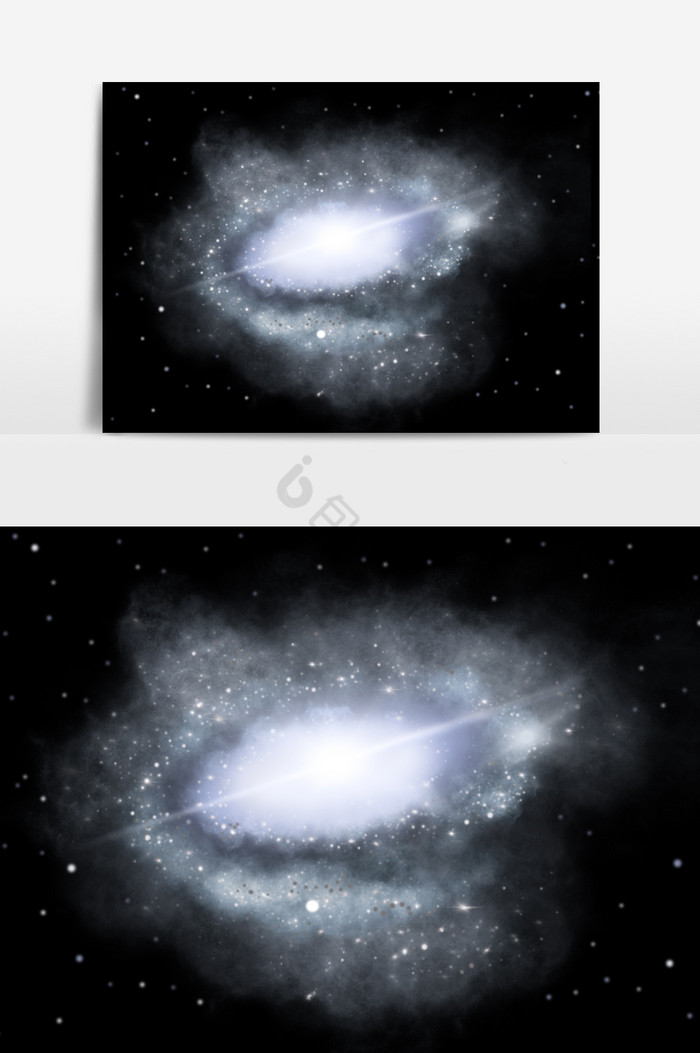 银河系星云科幻图片