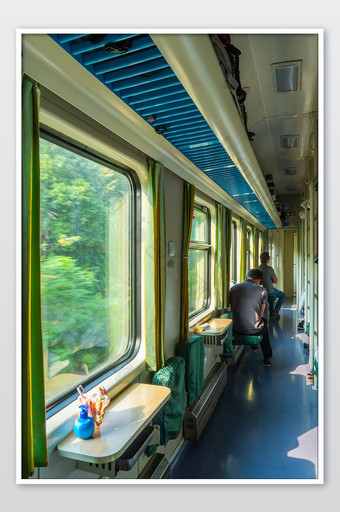 轨道交通火车车厢内部摄影图图片