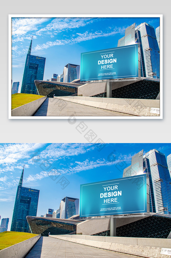 现代科技感城市建筑户外广告牌图片图片