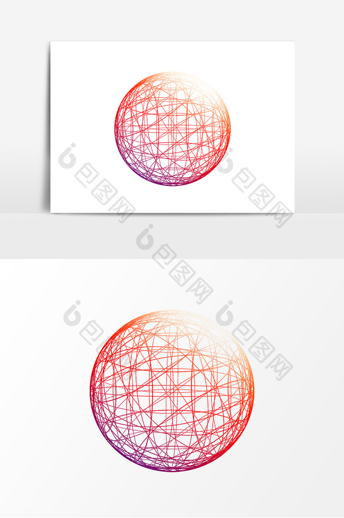 球形线条纹理不规则装饰图片图片
