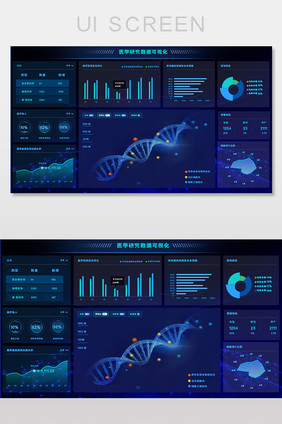 深蓝色医疗研究大数据可视化平台