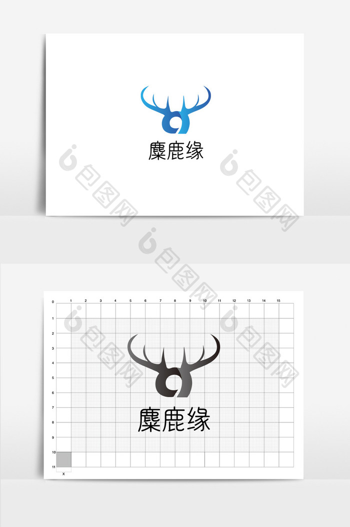 麋鹿缘生态科技logo