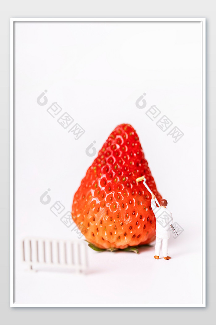 草莓图片创意海报图片图片