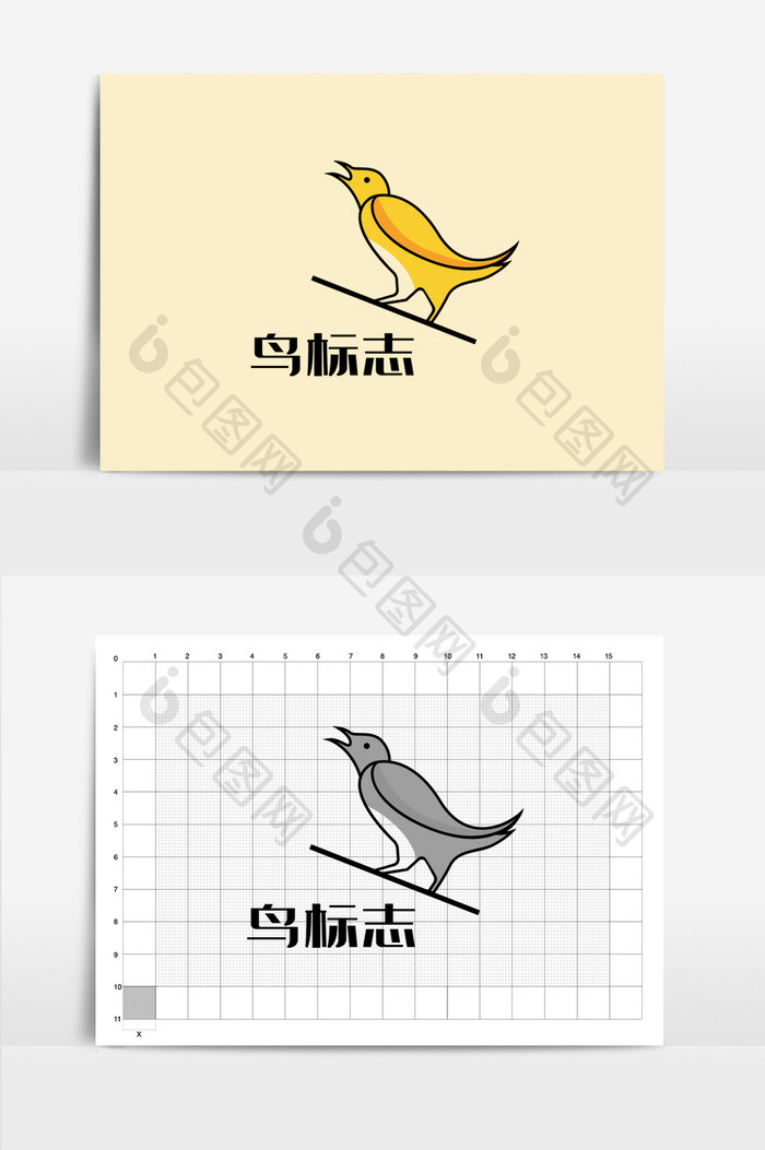 宠物休闲娱乐鸟logo