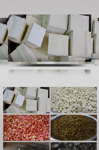 豆腐木耳萝卜菜品的食材图片