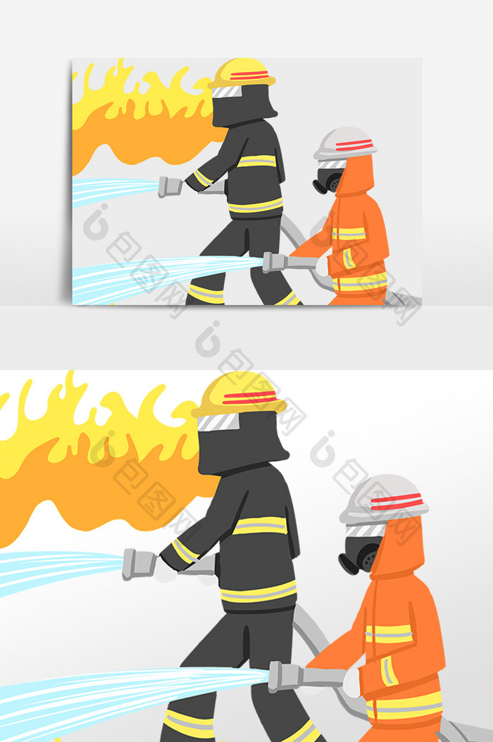 消防员消防救援抢险灭火