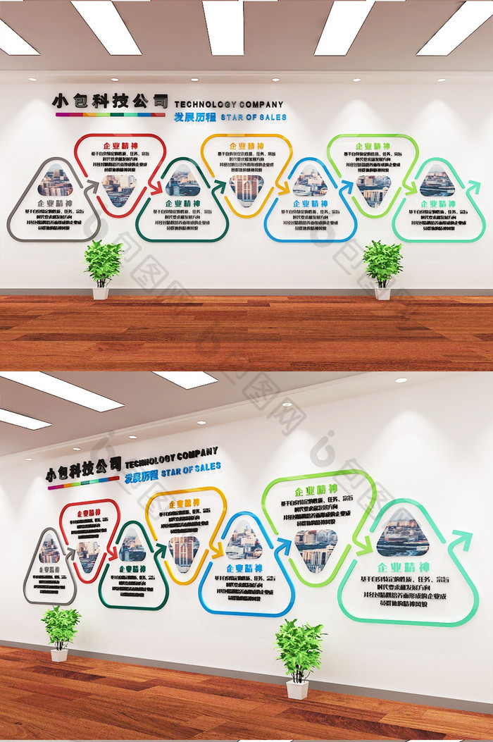 企业发历程创意展示栏简介文化墙