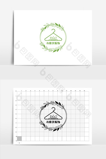 衣雅优服饰服装标志logo图片