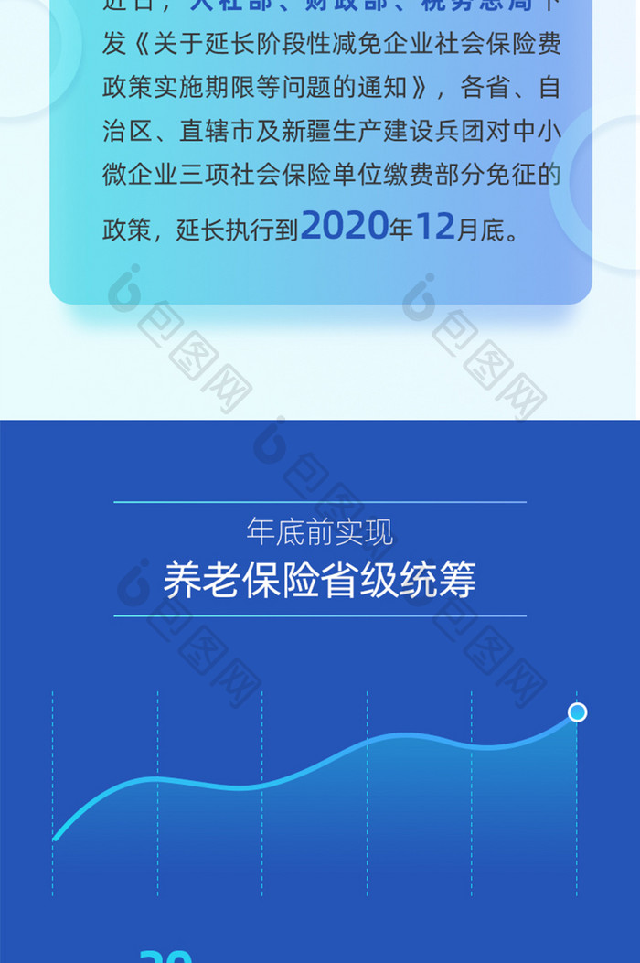 科技蓝色社保新变化详解h5专题界面