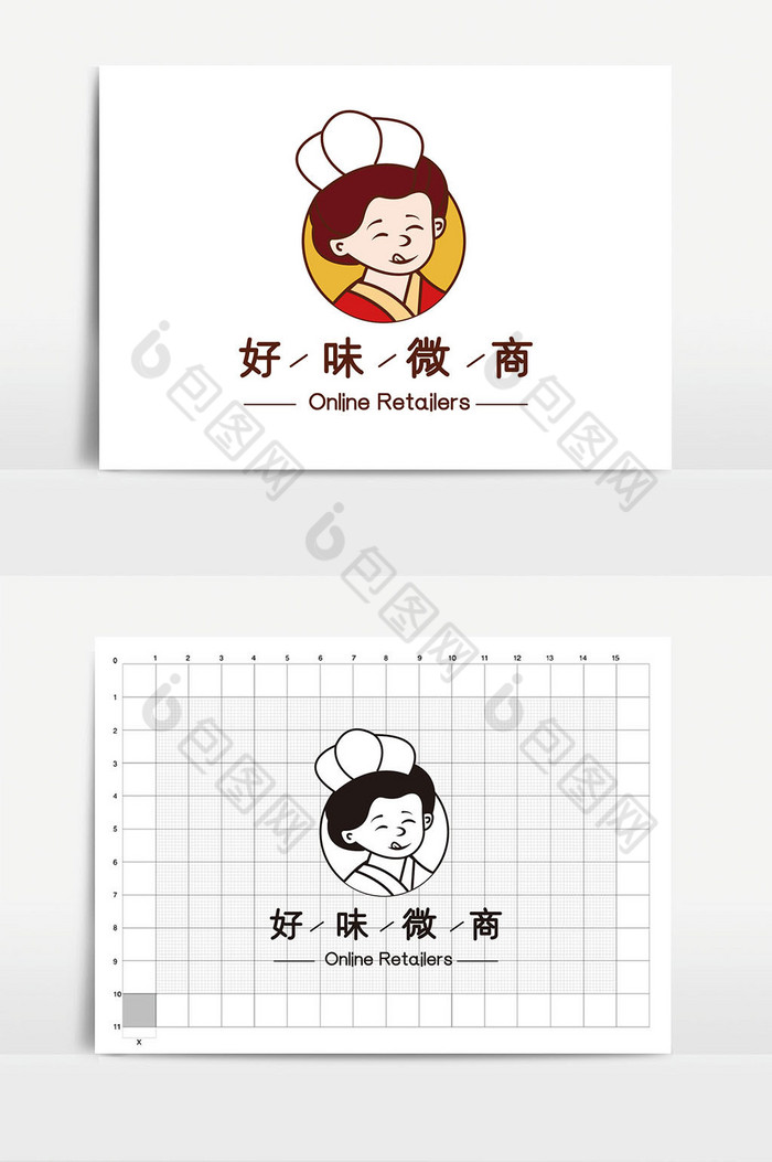 女人电商微商logoVI图片图片