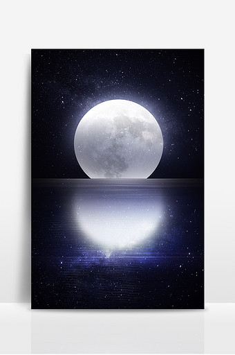 简约梦幻浪漫人类月球日月球背景图片