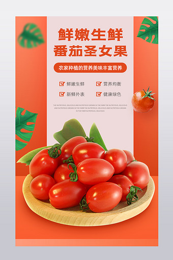小番茄圣女果夏季蔬菜营养健康上市详情页图片