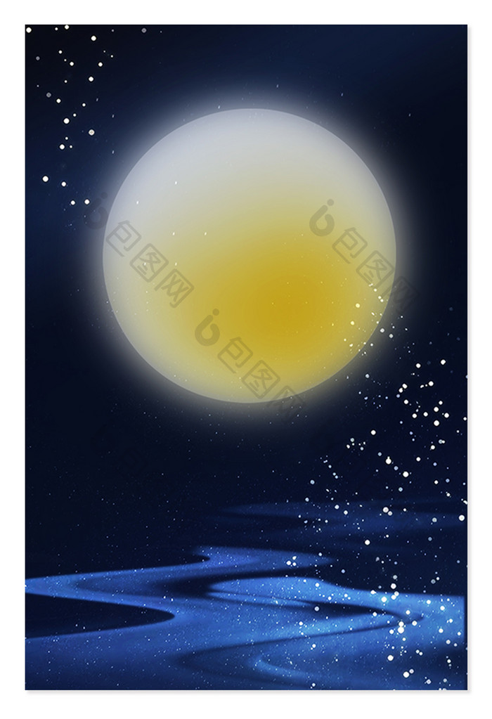 简约中秋节夜空月圆月亮 背景下载 包图网