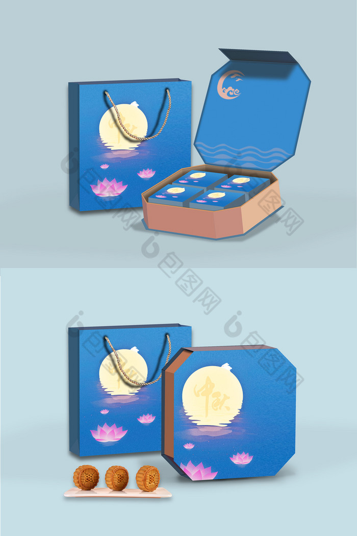 月饼盒包装图片图片