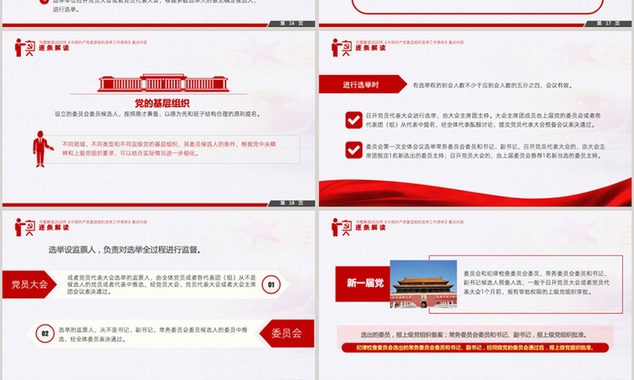 中国共产党基层组织选举工作条例PPT模板