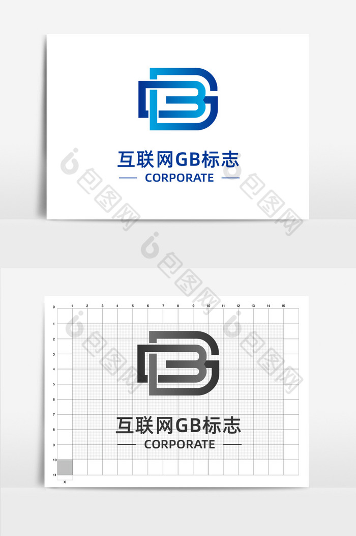 互联网字母gb标志logo图片图片