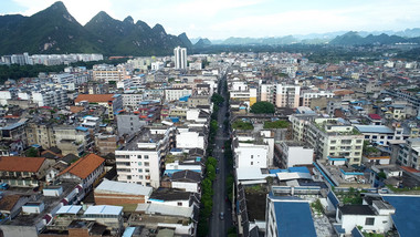 城市低空航拍高清视频素材