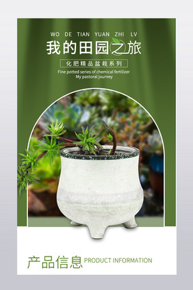 淘宝电商植物盆栽鲜花园艺多肉绿植详情页