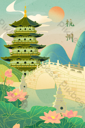 西湖风景图片