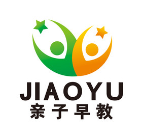 亲子教育早教在线辅儿童LOGO标志VI