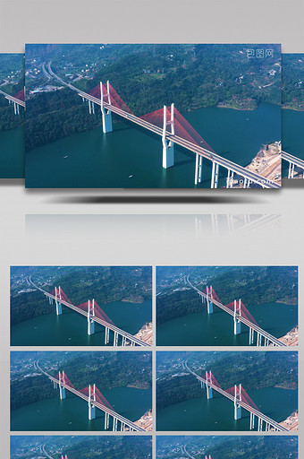 4K航拍高速公路大桥实拍视频图片