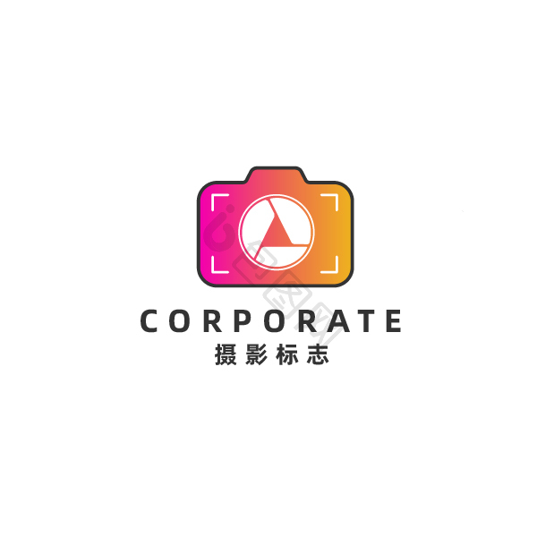 艺术传媒摄影照相机logo标志模板-包图网