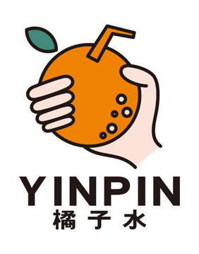 橘子水饮品店奶茶店LOGO标志VI