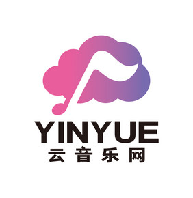 云音乐播放器音符LOGO标志VI