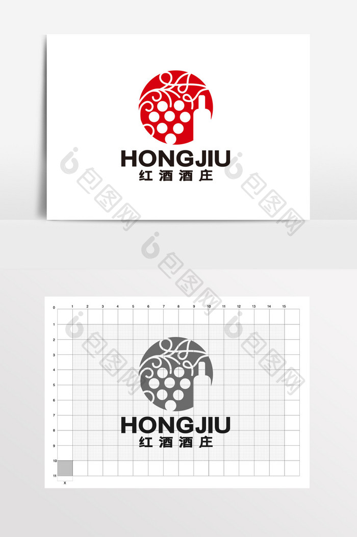 红酒酒店酒庄酒窖酒楼酒馆LOGO标志VI