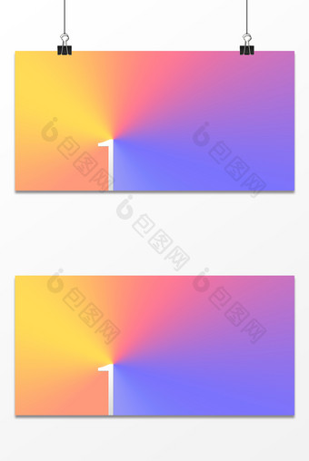 简约渐变色数字色彩碰撞倒计时背景图片
