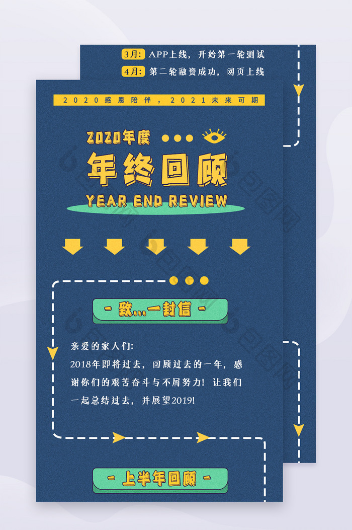 2020年度年终回顾H5信息长图