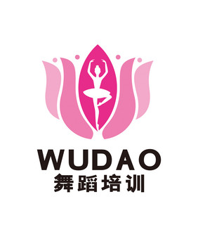 舞蹈班舞蹈培训学校莲花团LOGO标志VI