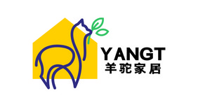 羊驼家纺家居生活羊绒LOGO标志VI