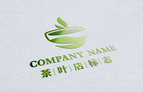 棉毛卡纸上的UV压痕光泽logo样机