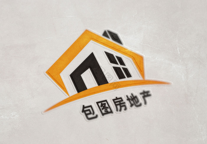 纸张上的uv烫印凸起logo图片