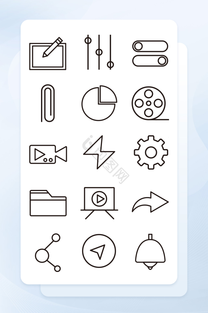 线性icon-线性icon设计图片-包图网
