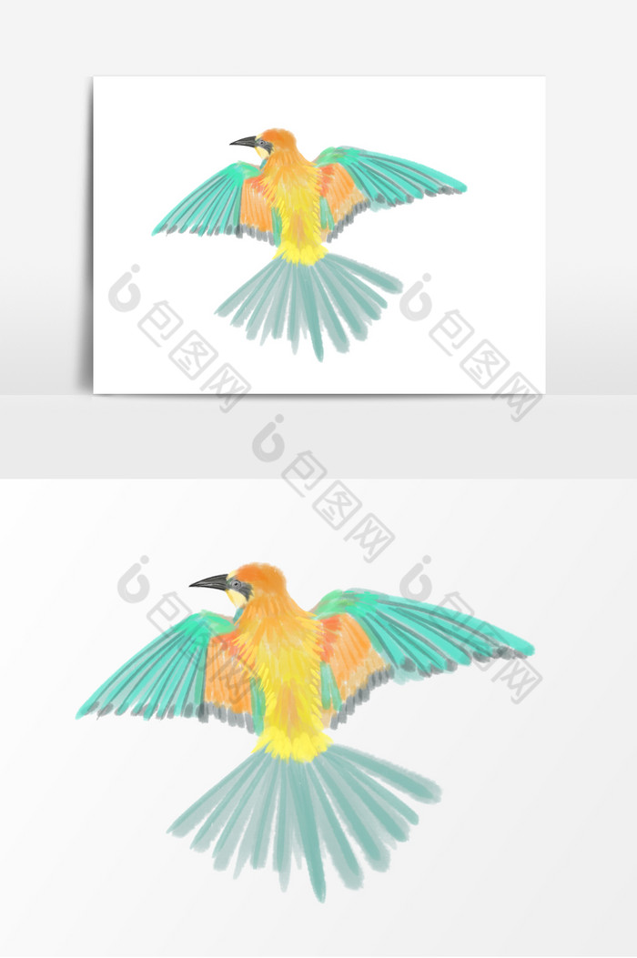 水墨动物插画鸟图片图片