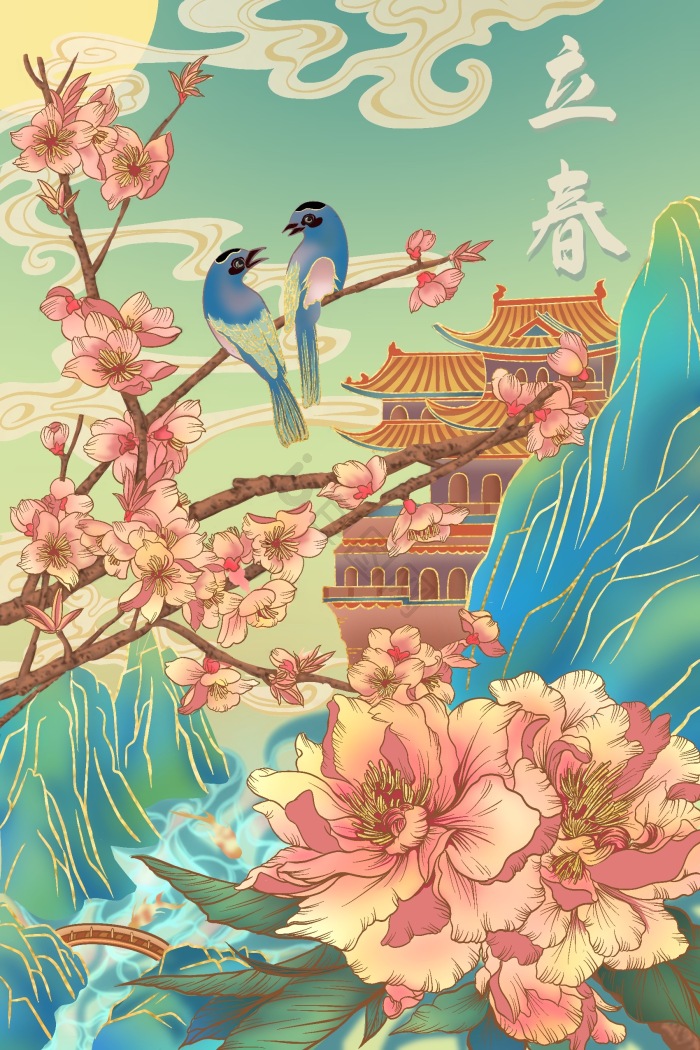 立春插画图片下载-包图网