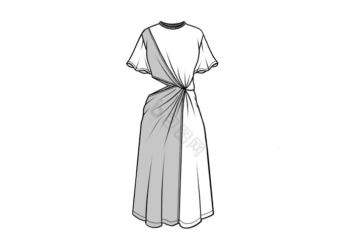 潮流性感礼服服装版型