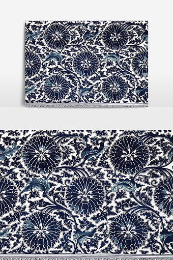 青花瓷图案图片 青花瓷图案素材 包图网