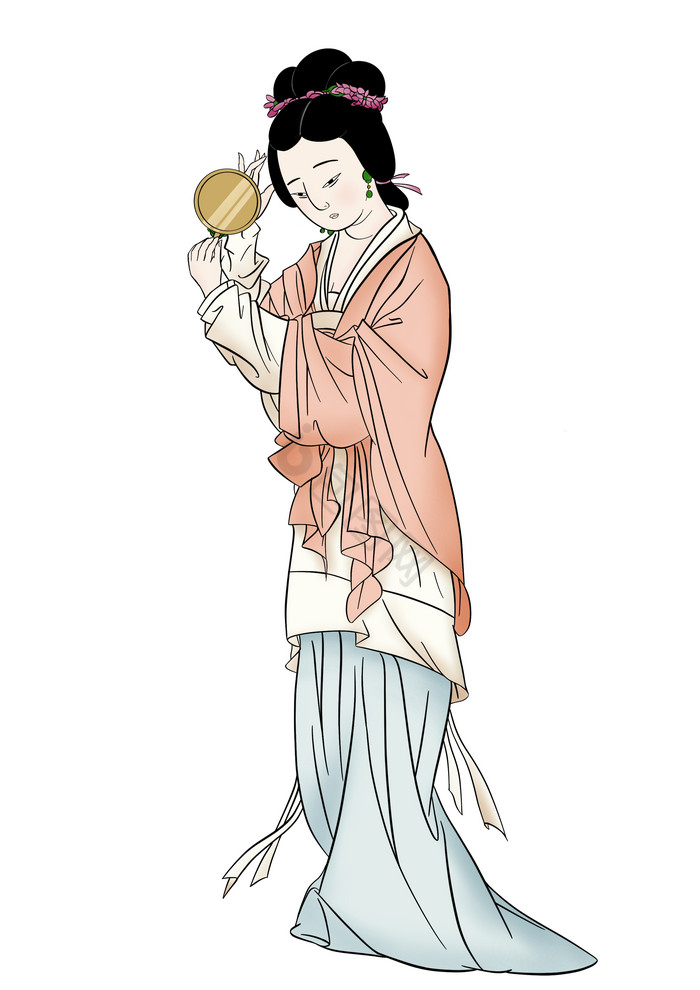 古代人物宫女插画